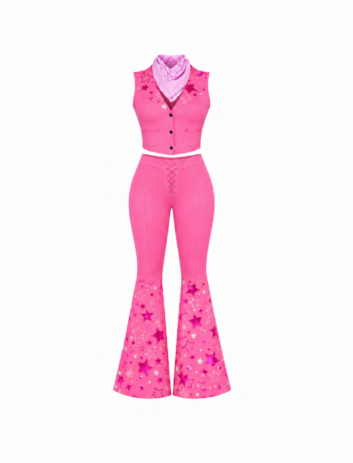 Barbie Western Costume (Fushcia Pink)