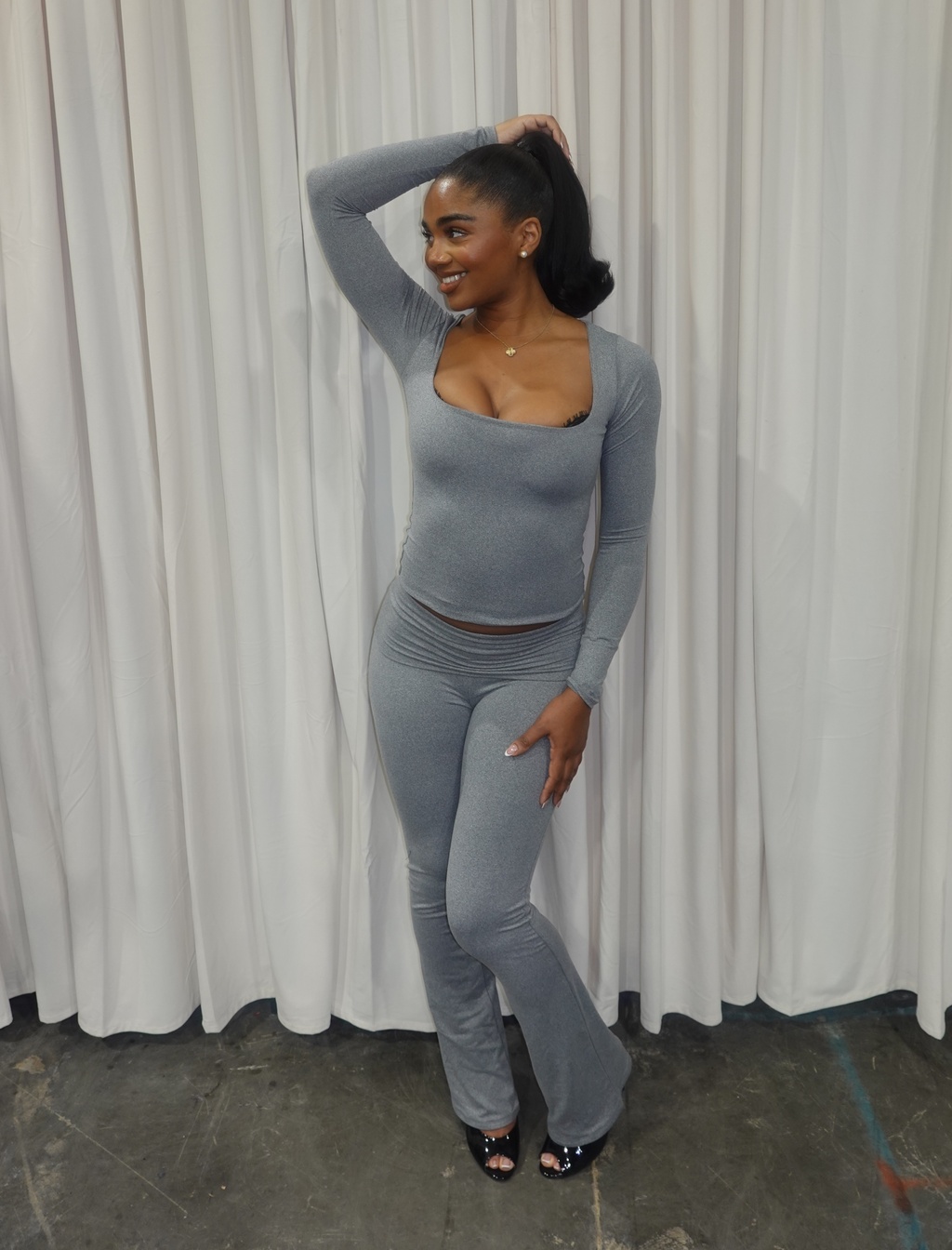 Cara Yoga Pants (Heather Grey)