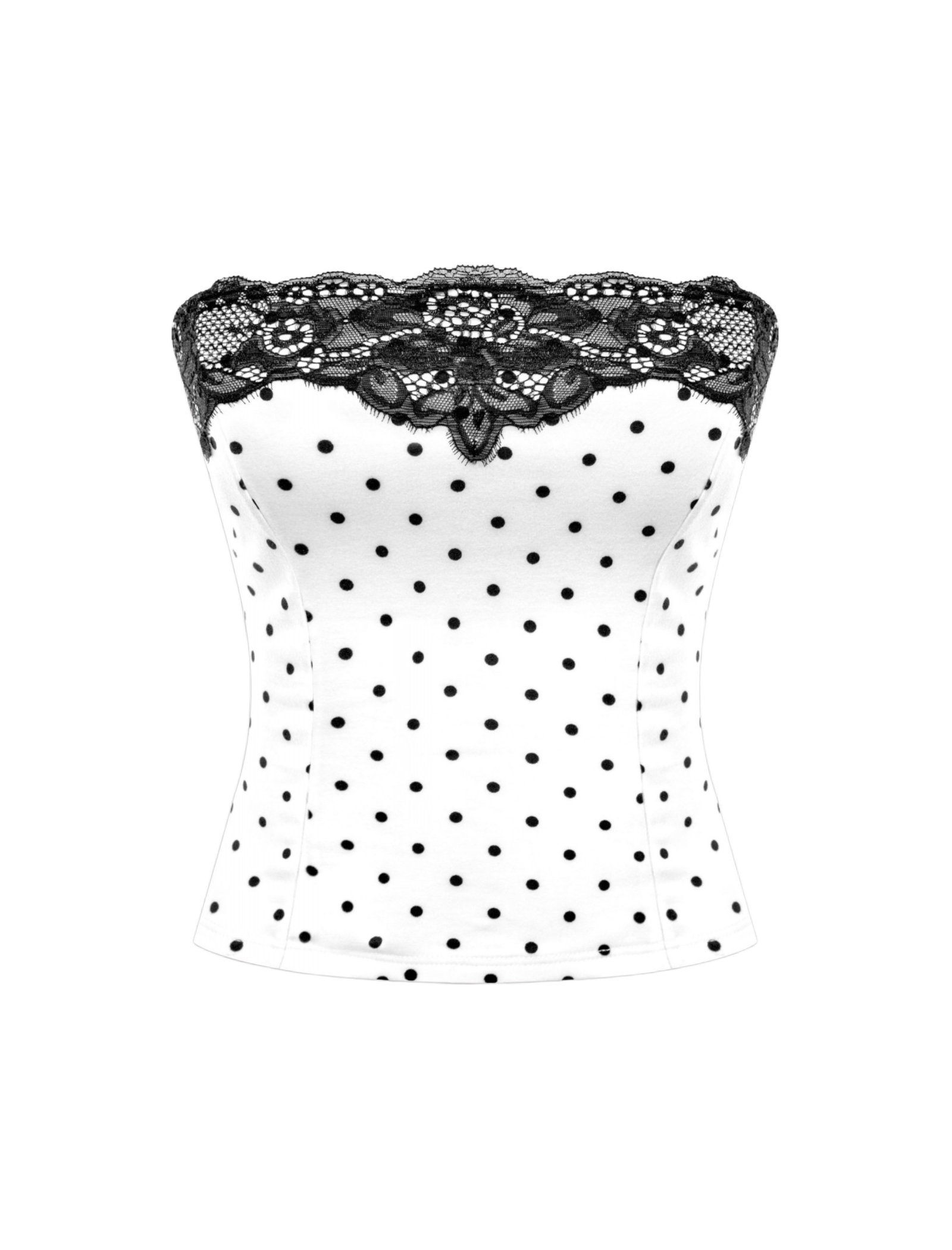Sadie Tube Top (Black/White)