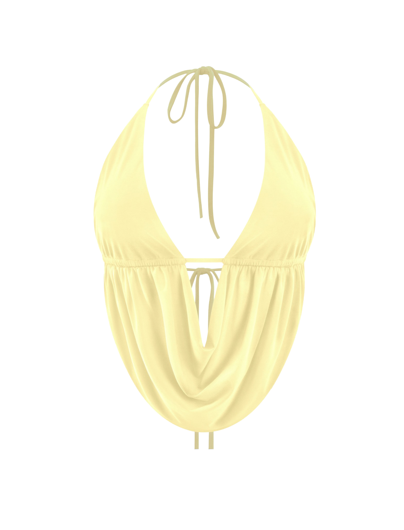 Karime Halter Top (Light Yellow)