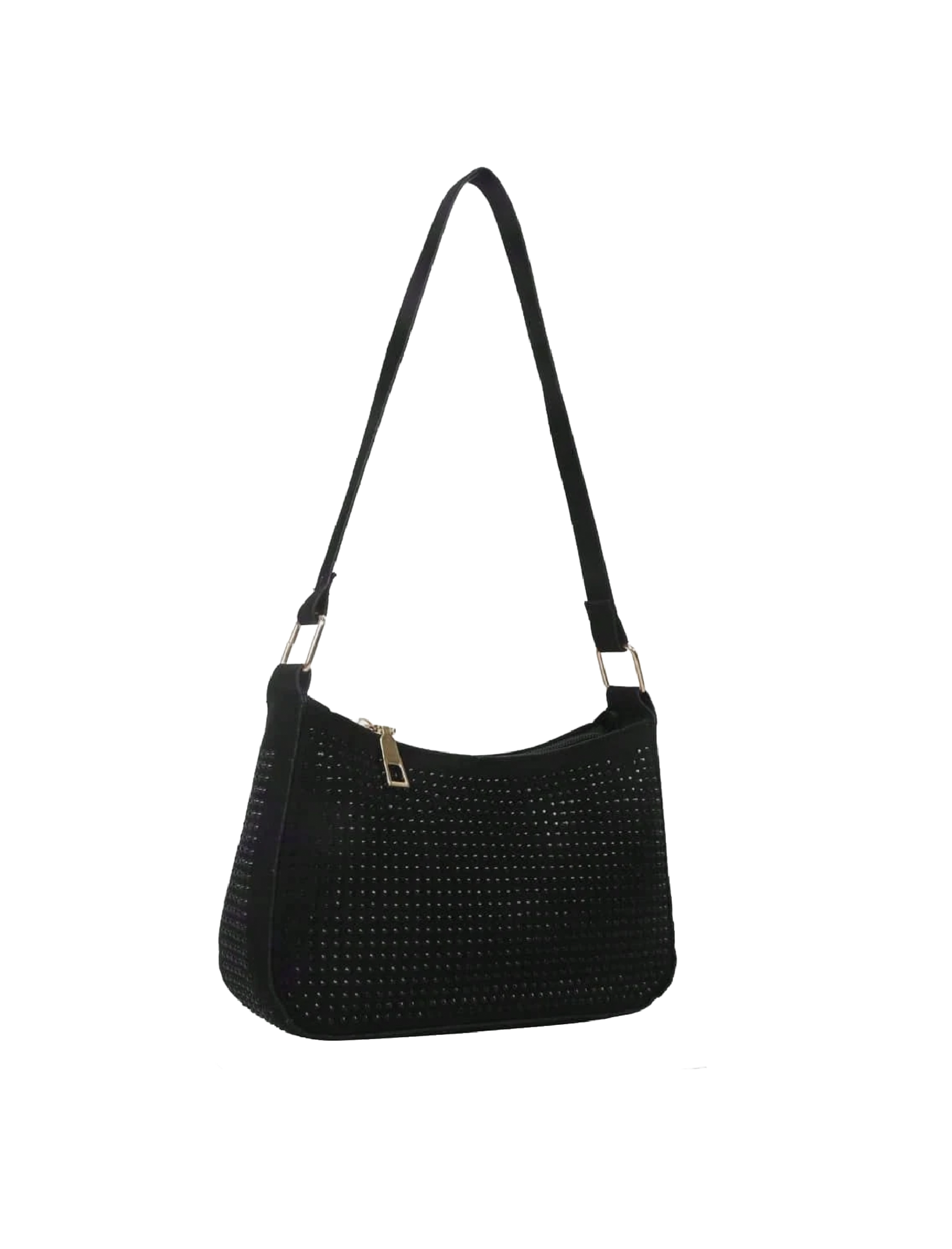 Gia Rhinestone Bag (Black)