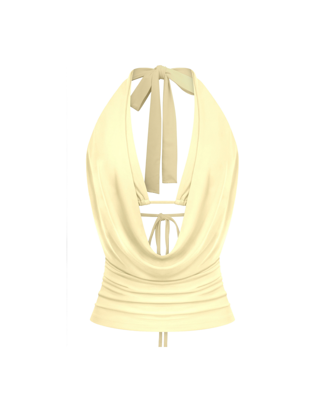 Sophie Halter Top (Light Yellow)
