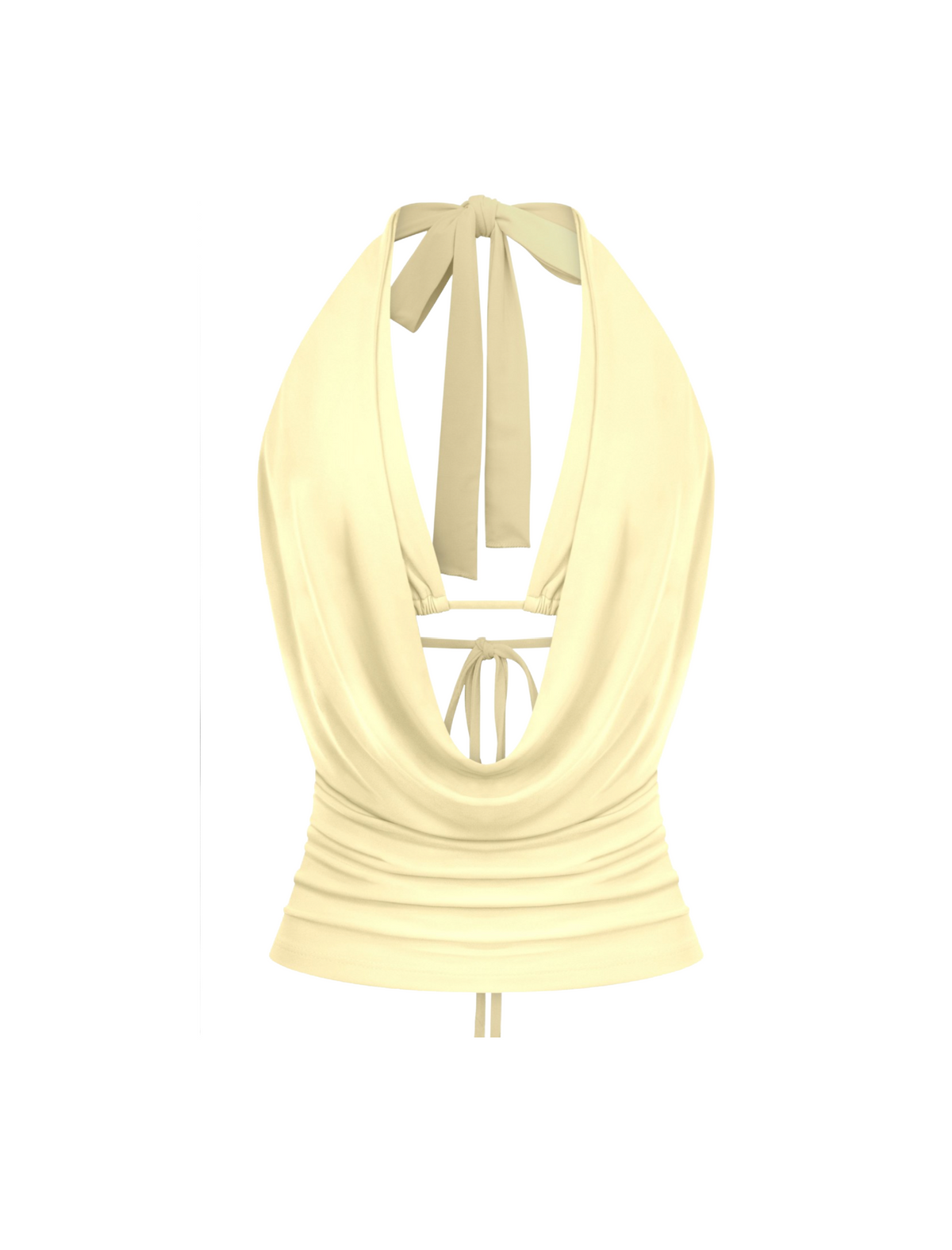 Sophie Halter Top (Light Yellow)