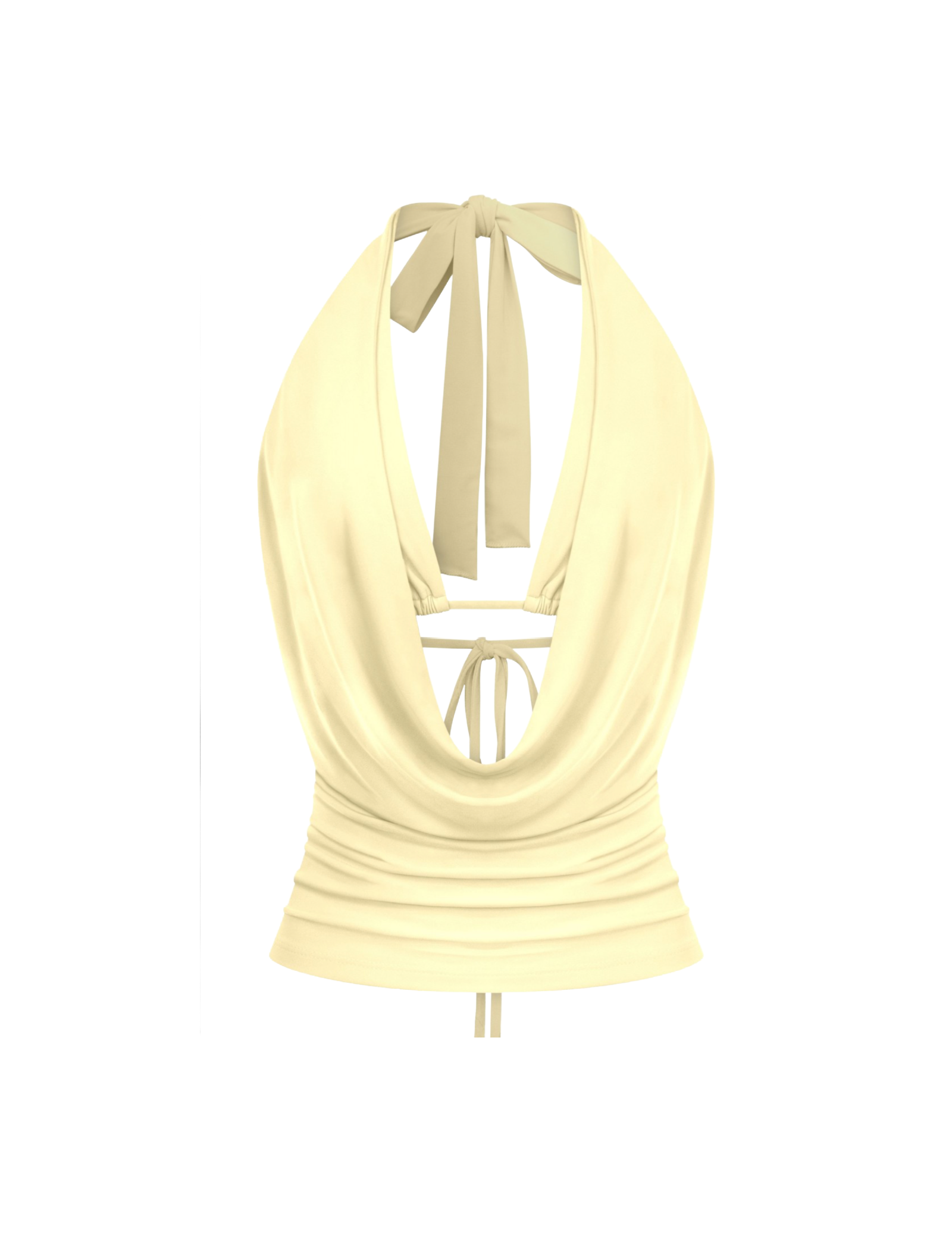 Sophie Halter Top (Light Yellow)
