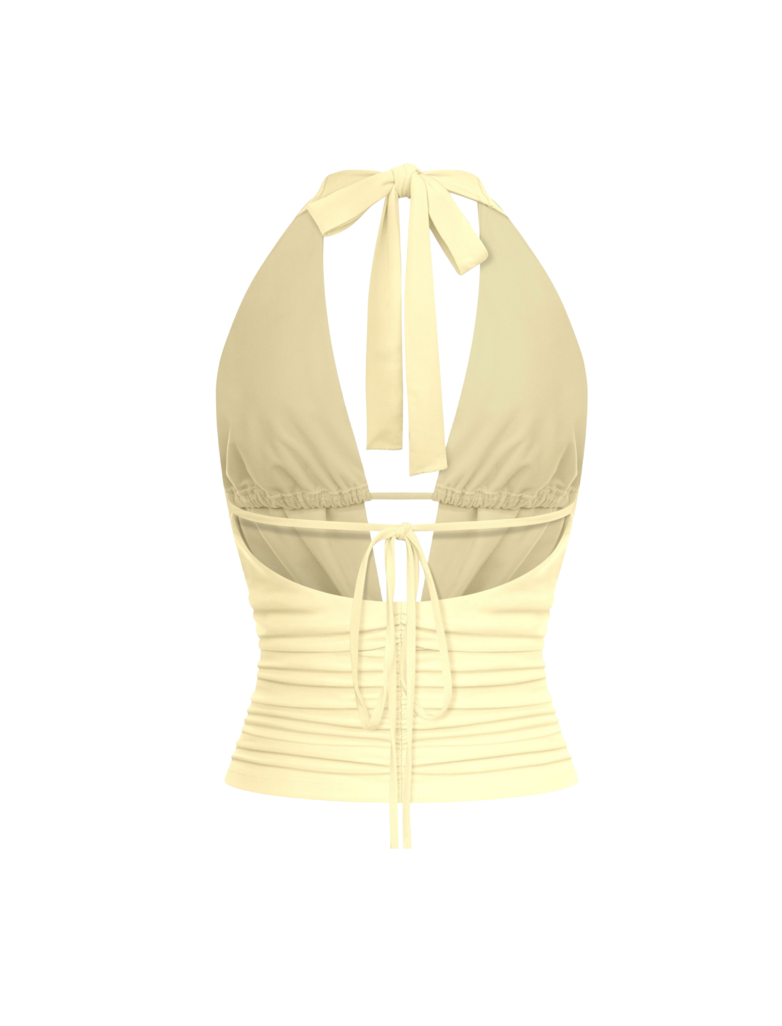 Sophie Halter Top (Light Yellow)