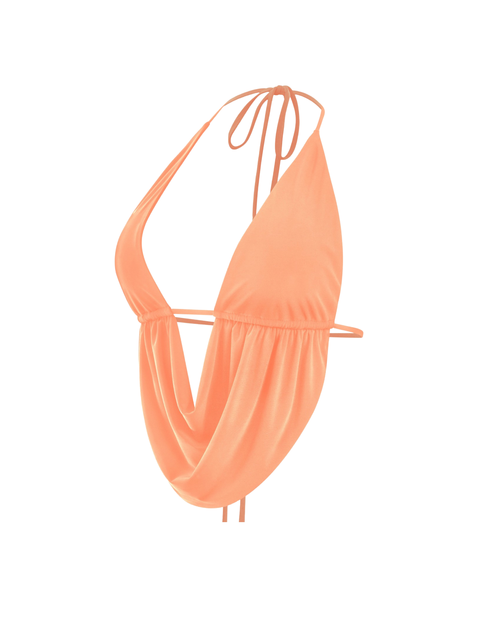 Karime Halter Top (Peach Orange)