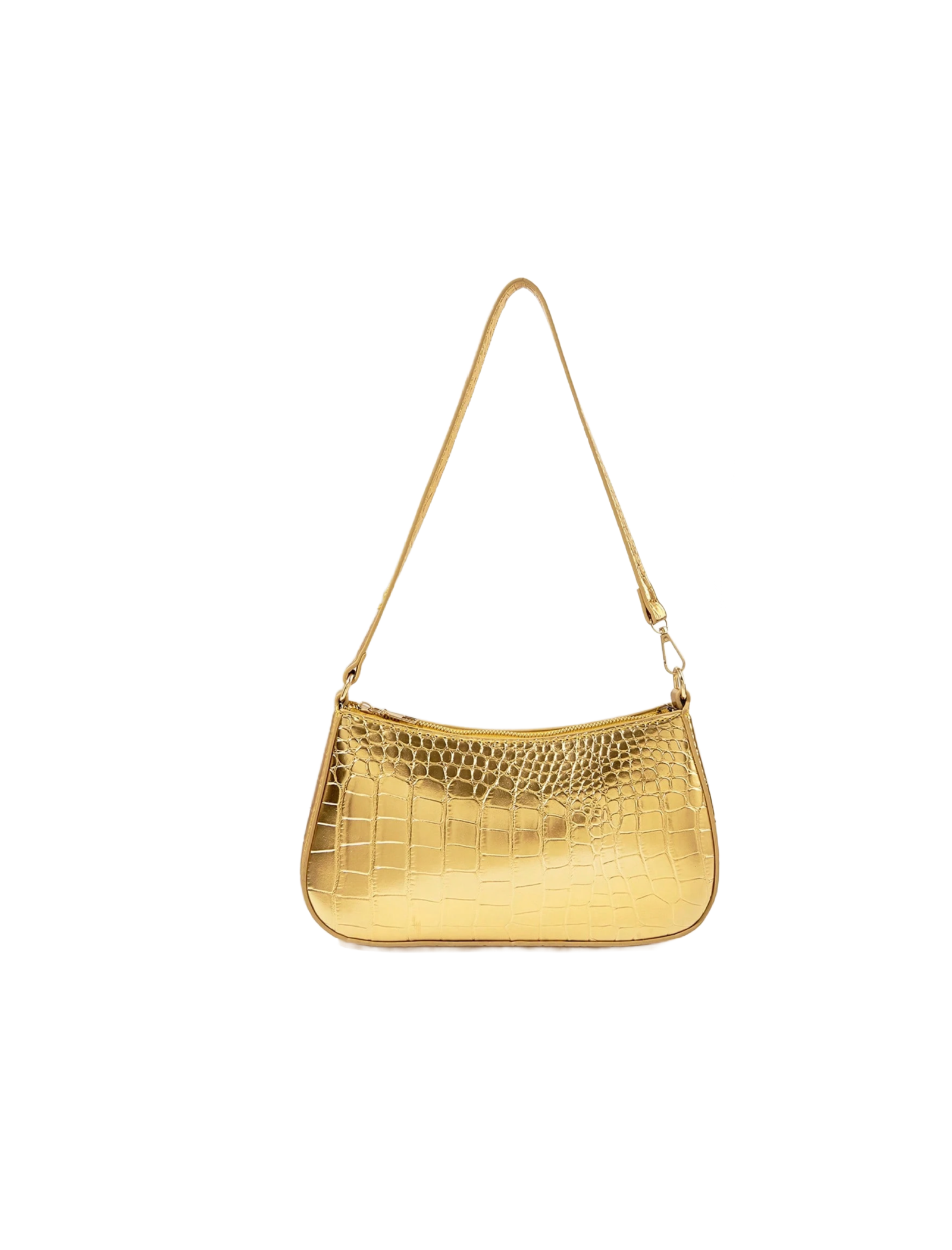 Talianna Croc Shoulder Bag (Gold)