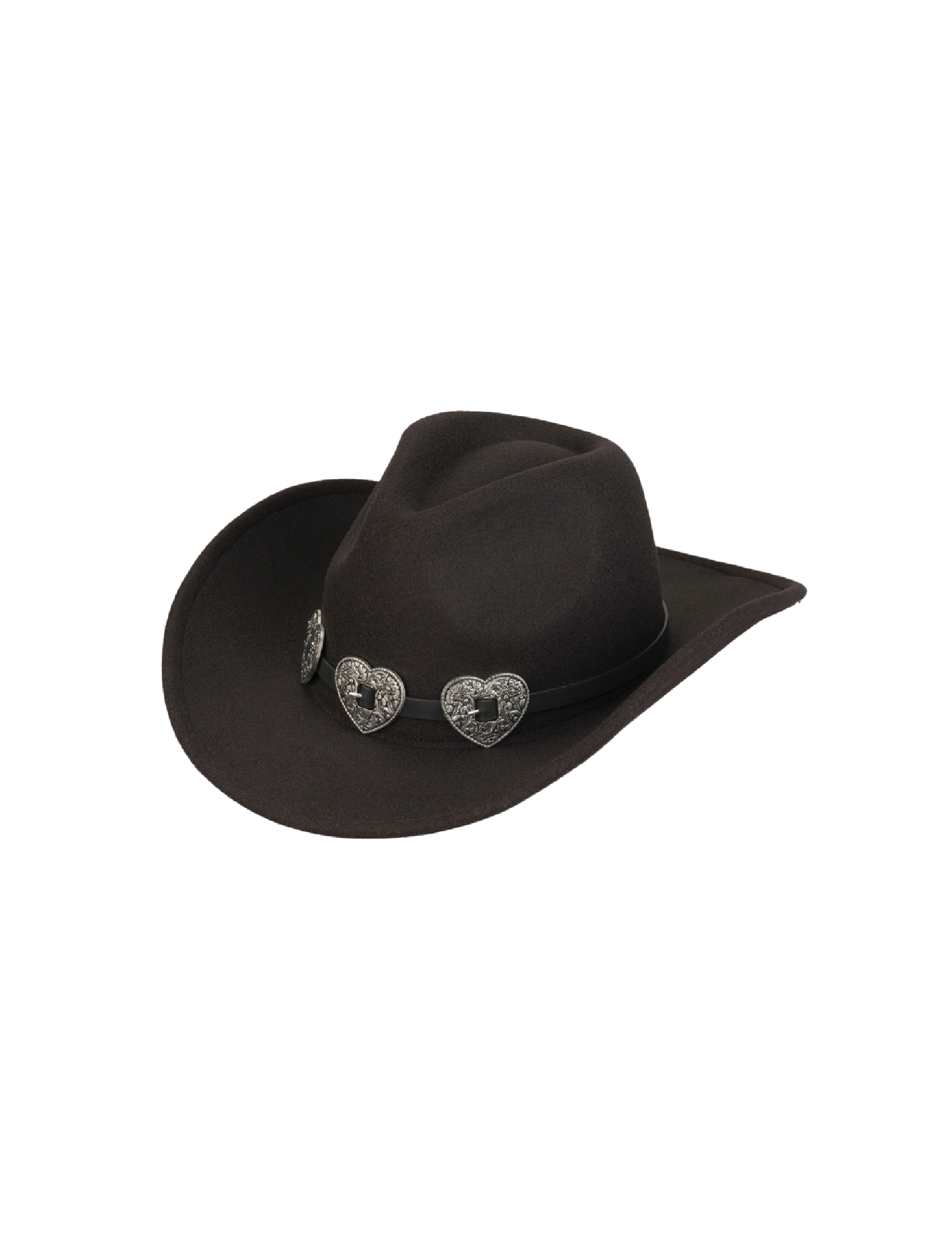 Valeria Cowgirl Hat (Black/Silver)