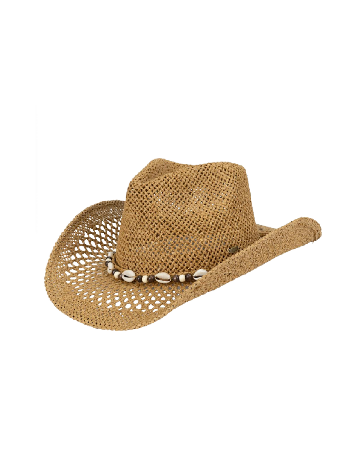 Strella Straw Cowgirl Hat (Dark Tan)