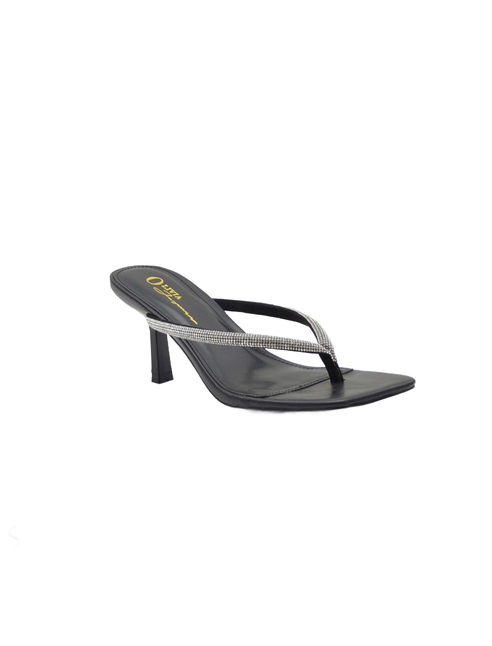 Stormi Rhinestone Heels (Black)