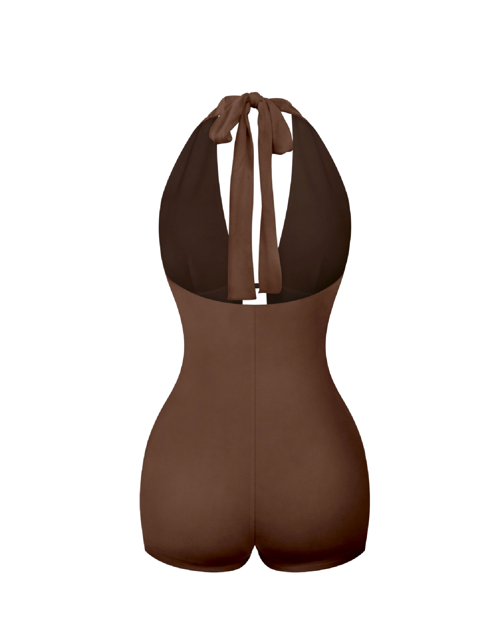 Janie Halter Romper (Brown)