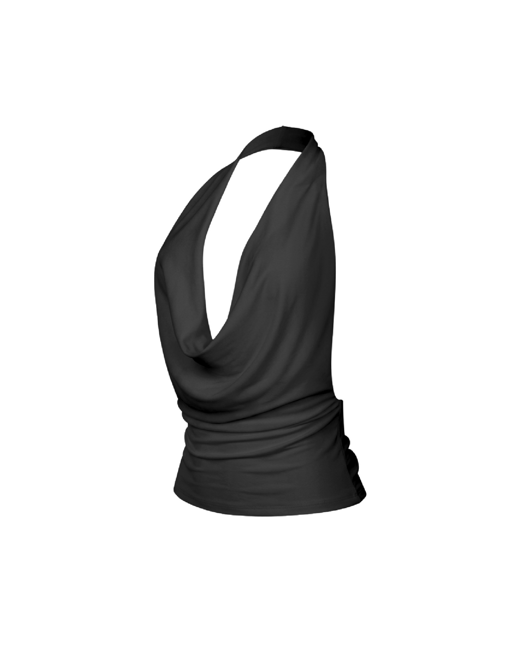 Skylar Halter Top (Black)