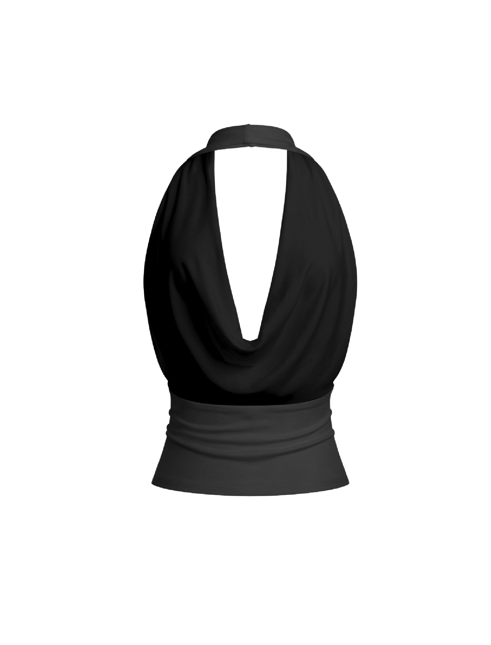 Skylar Halter Top (Black)