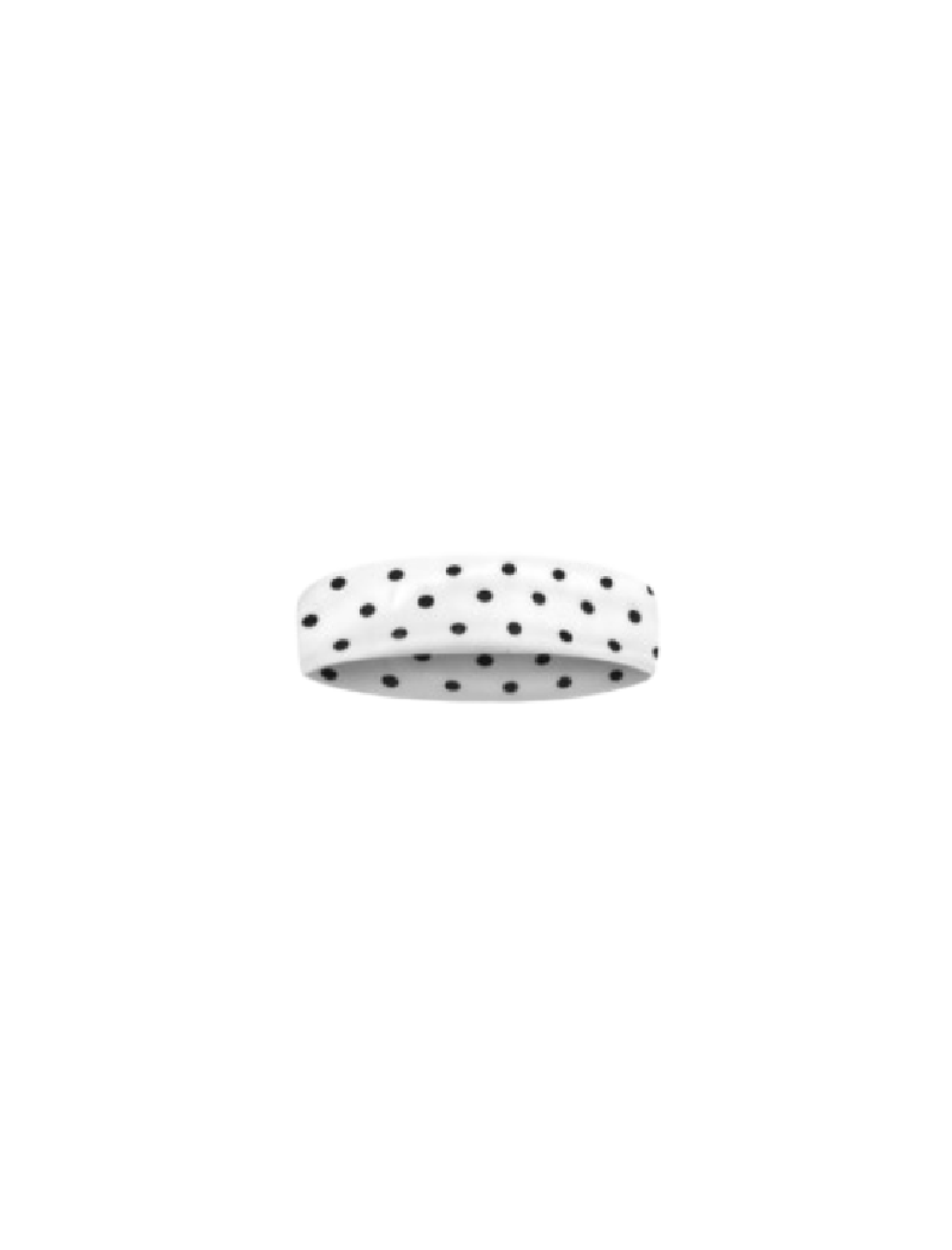 Berina Headband (White Polka Dot)