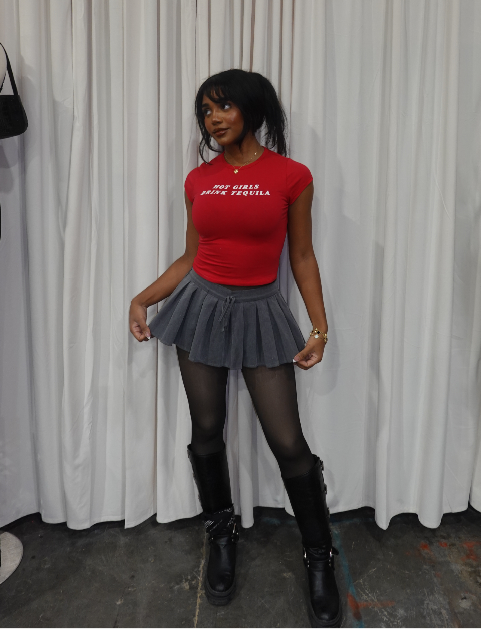 Drink Tequila Crop Top (Red)