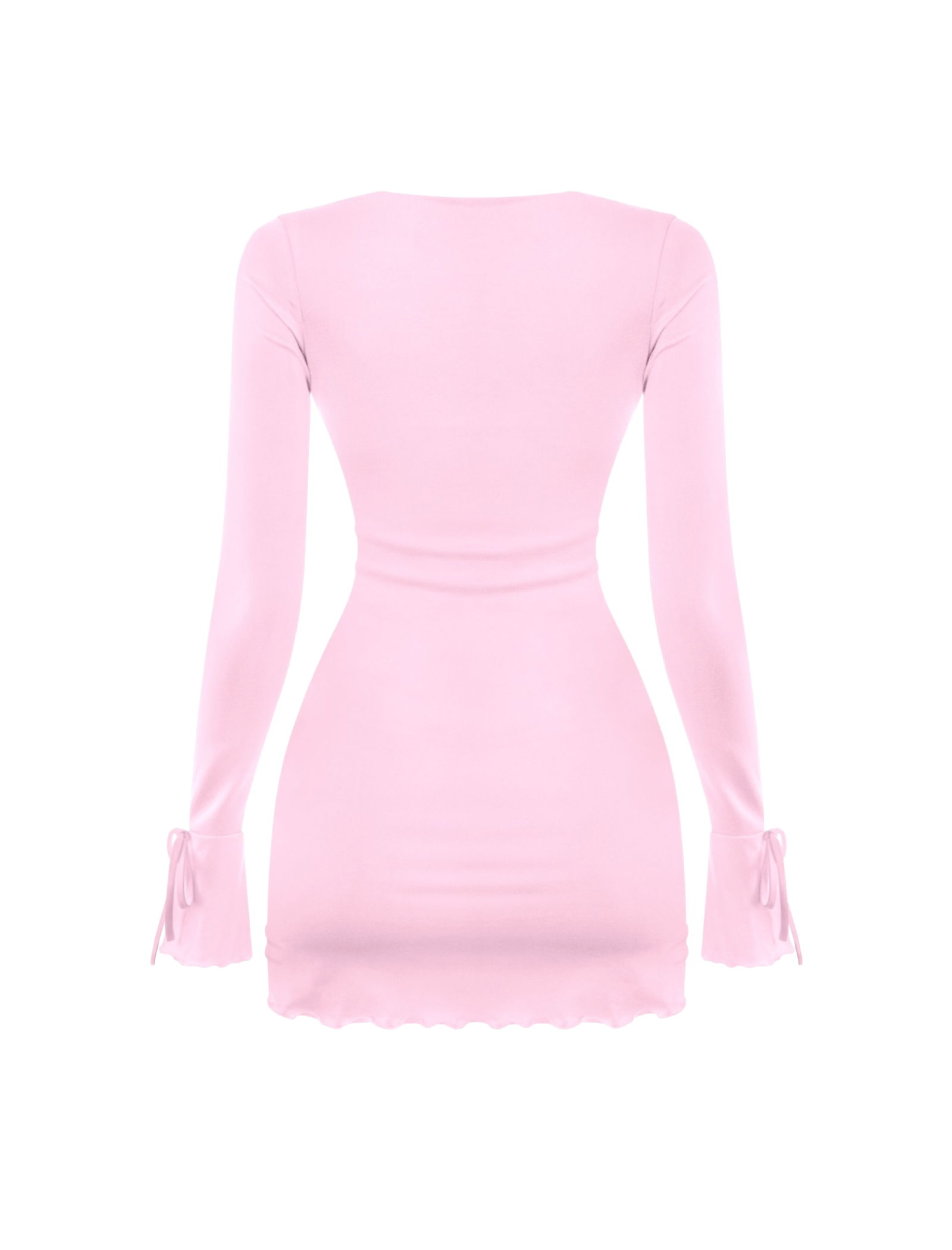 Mana Long Sleeve Mini Dress (Pink)