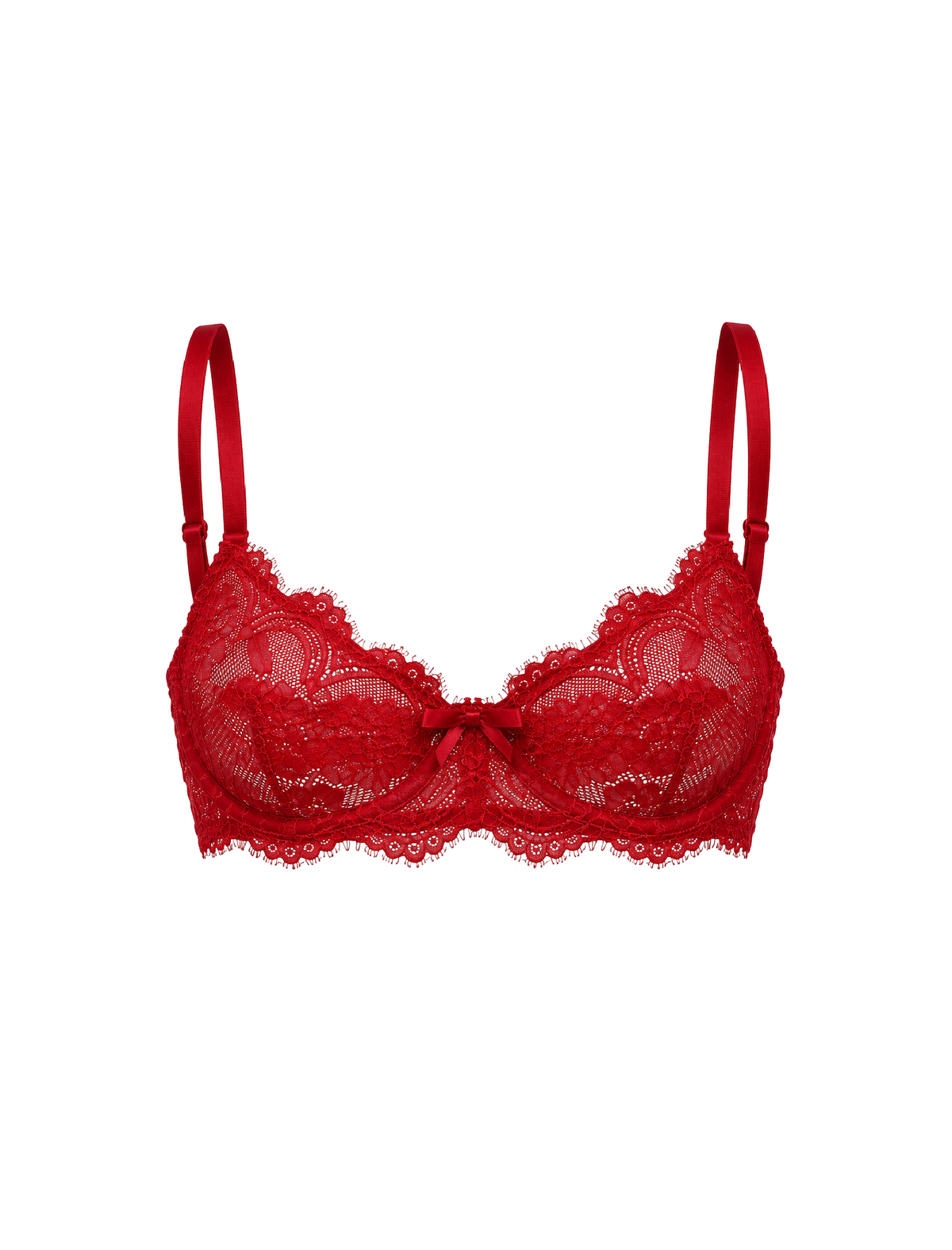 Kyrie Lace Bra (Red)