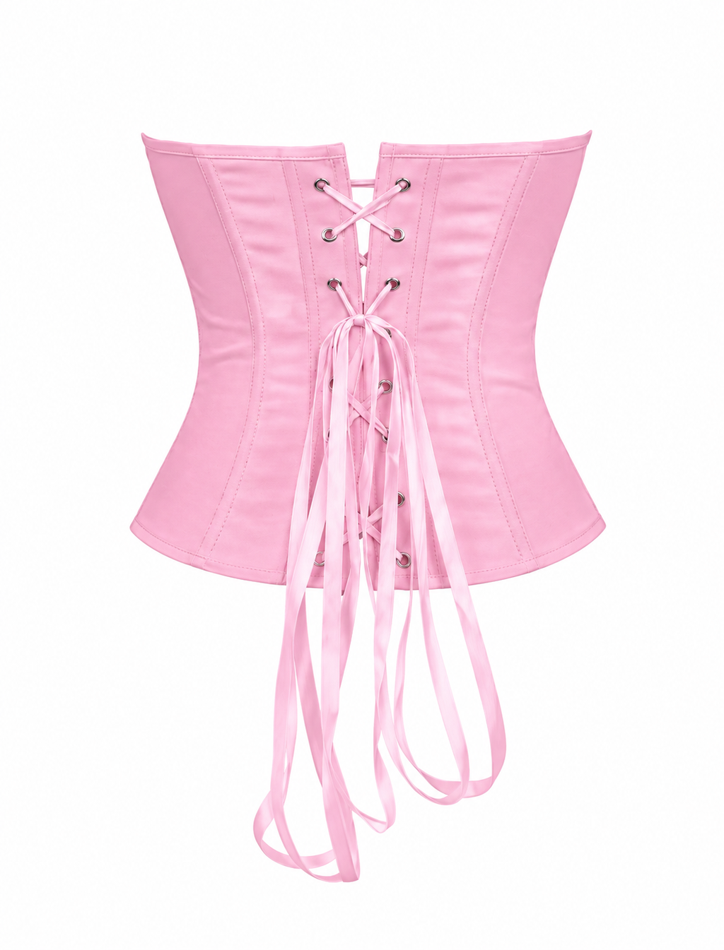 Maple Mesh Corset Top (Baby Pink)