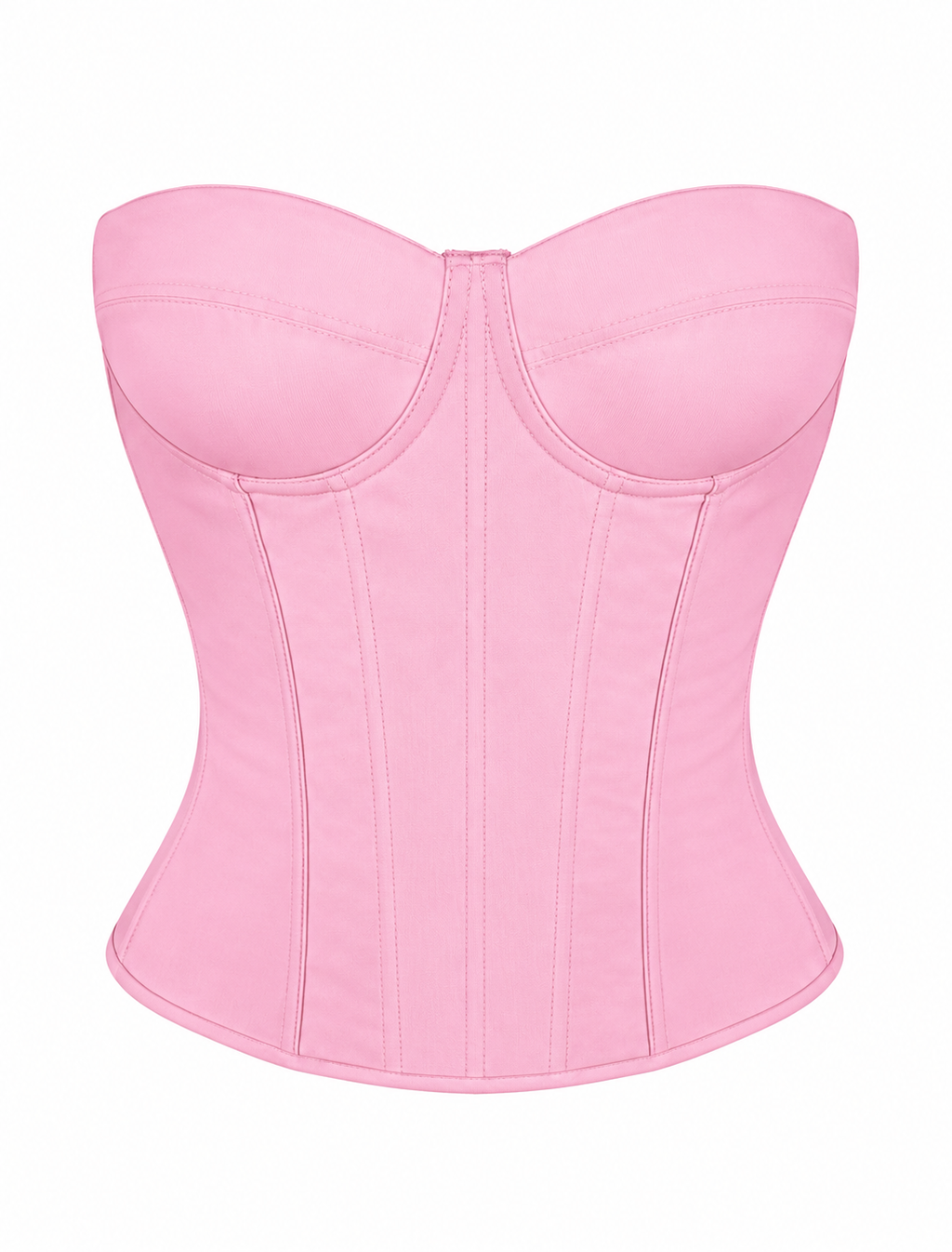 Maple Mesh Corset Top (Baby Pink)