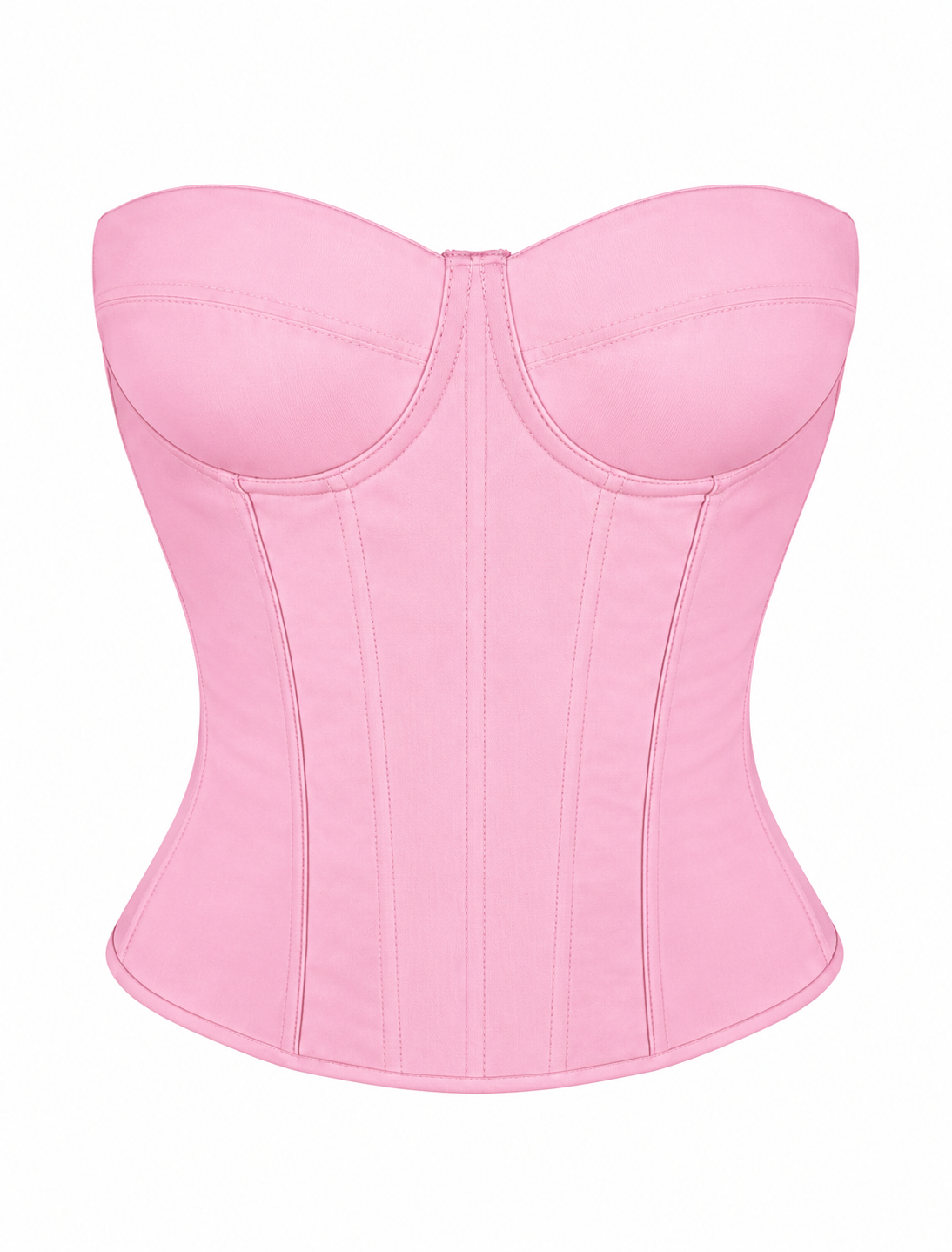 Maple Mesh Corset Top (Baby Pink)