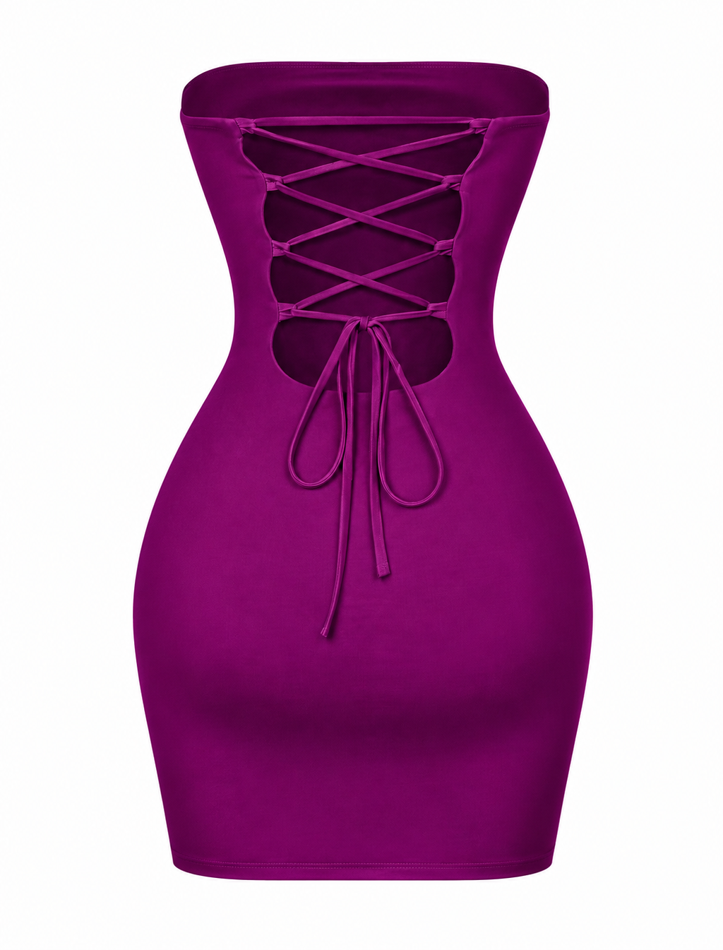 Abba Mini Tube Dress (Plum Purple)