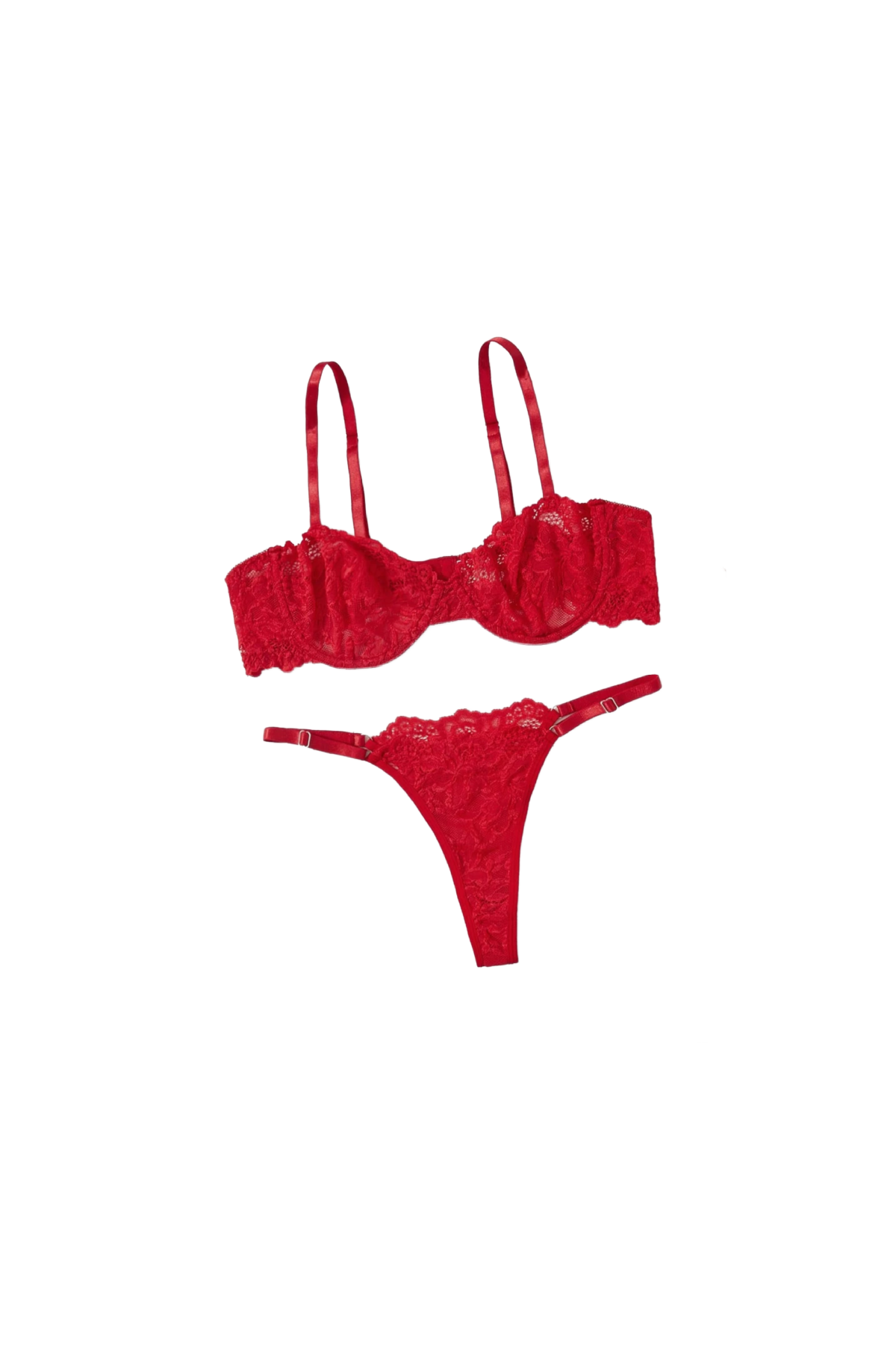 Be Mine Lingerie Lace Set (Red)