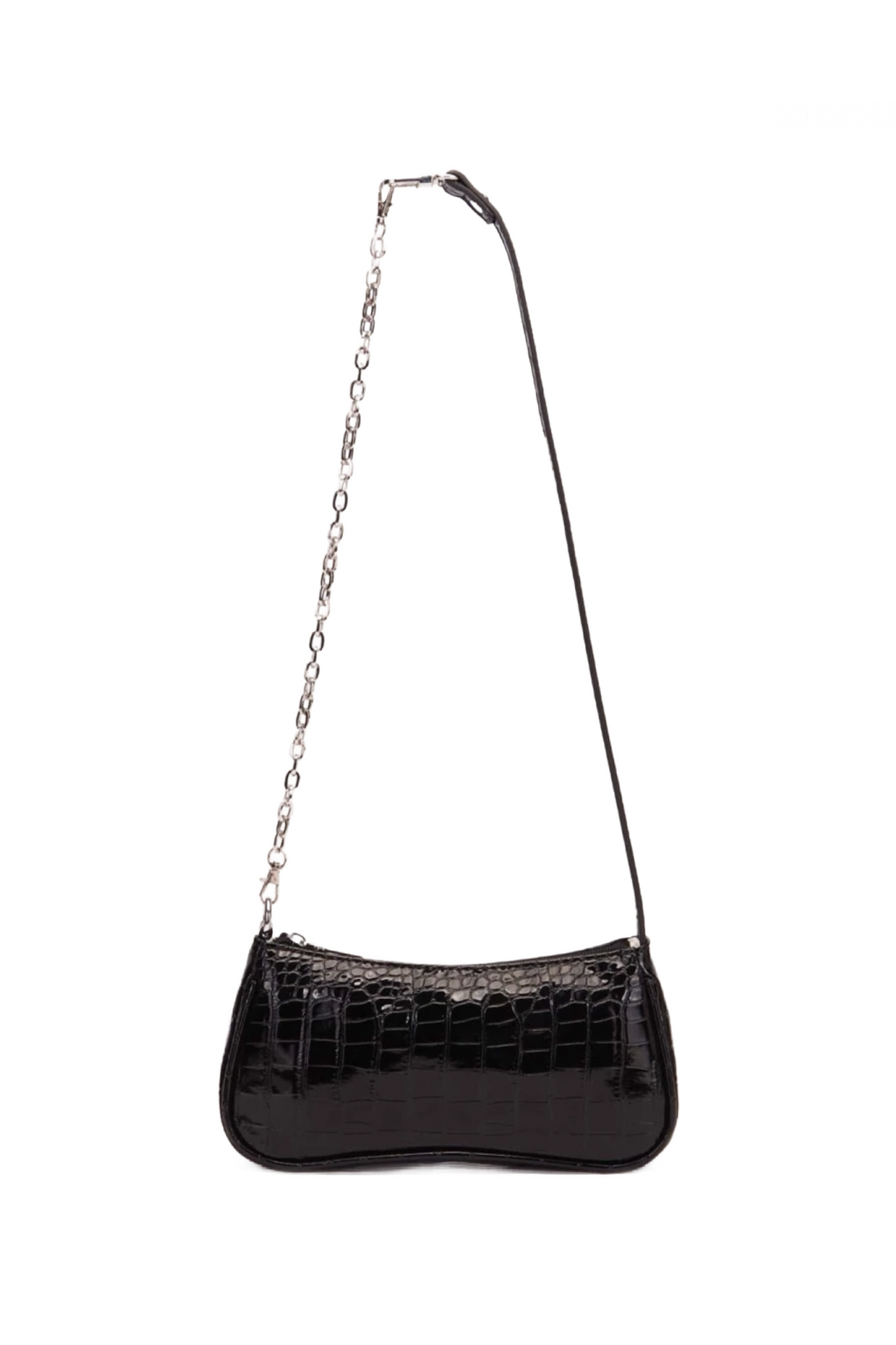 Upscale Croc Chain Bag (Black)