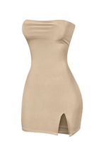 Load image into Gallery viewer, Abba Mini Tube Dress (Taupe Brown)