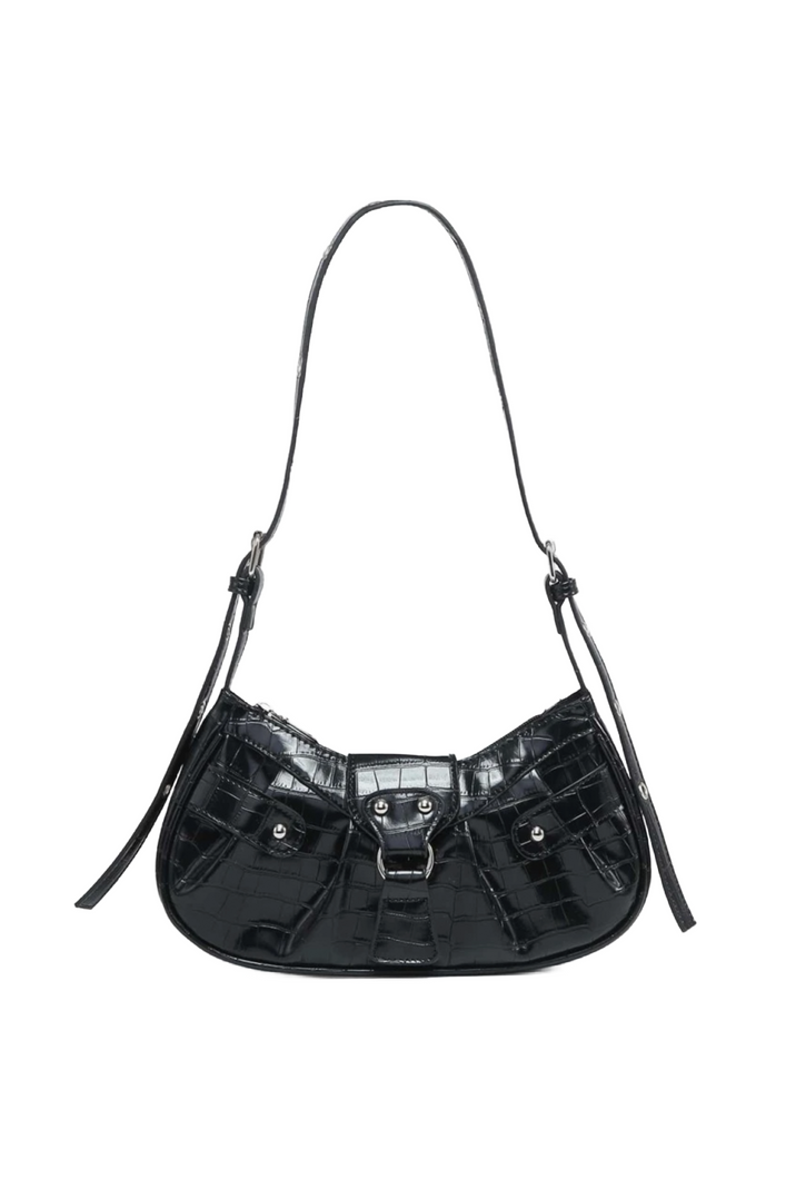 Zero Studded Ring Bag (Black)