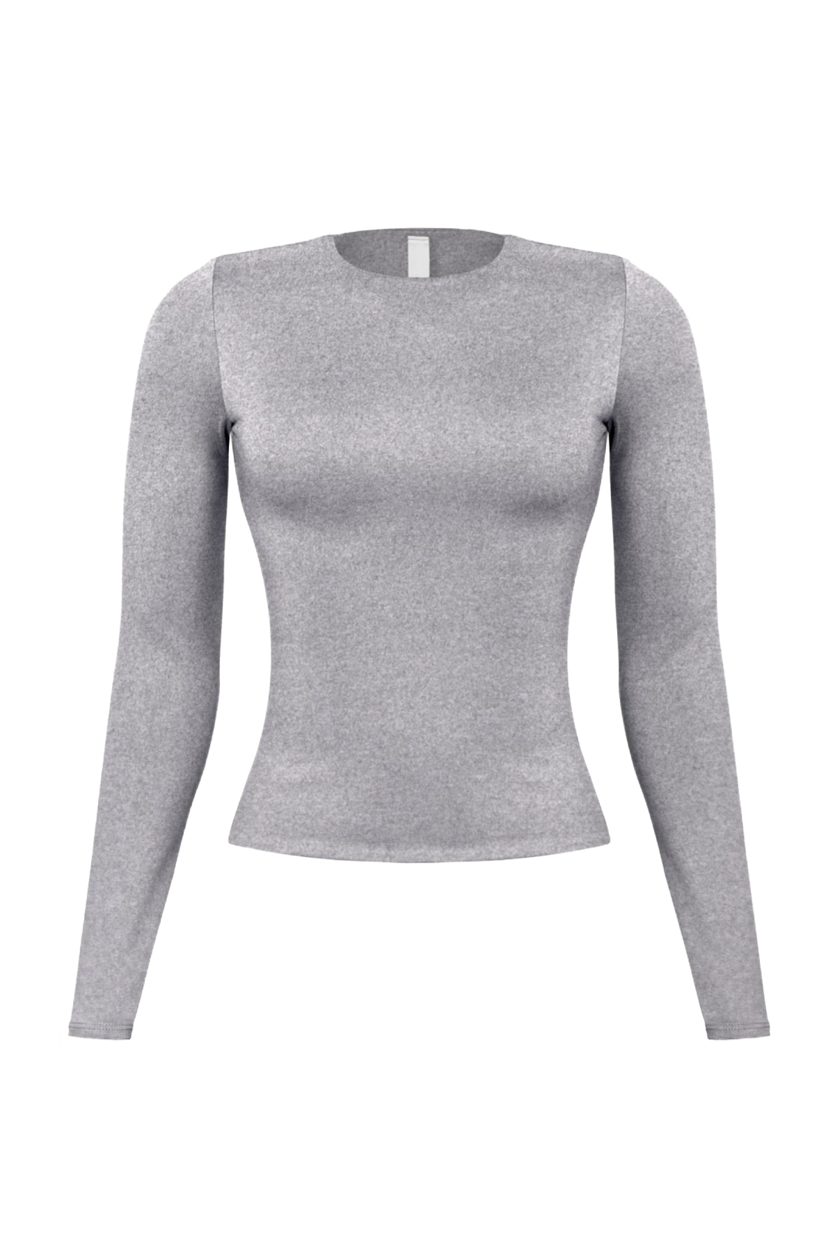 Cara Long Sleeve Top (Heather Grey)