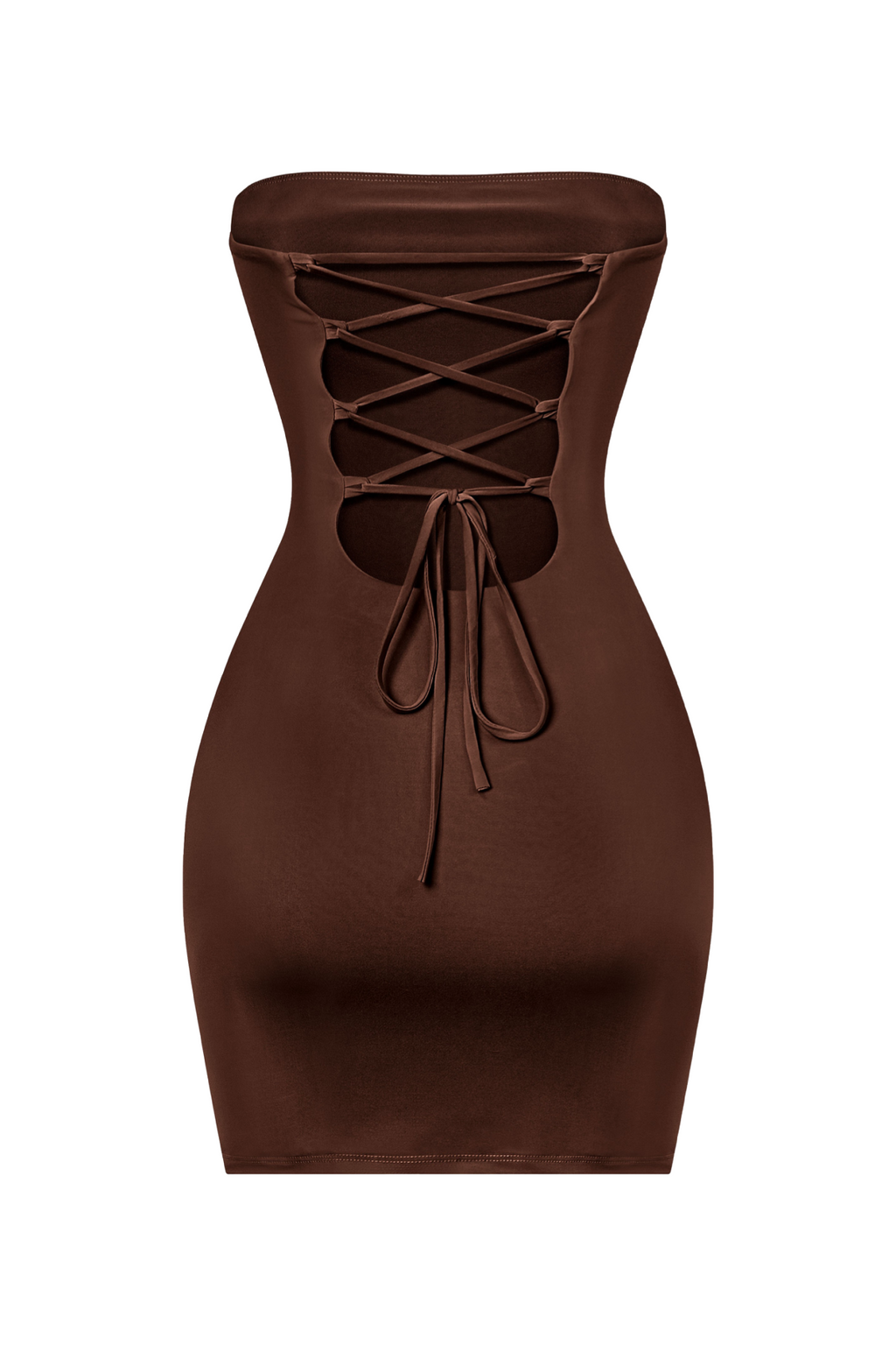 Abba Mini Tube Dress (Brown)