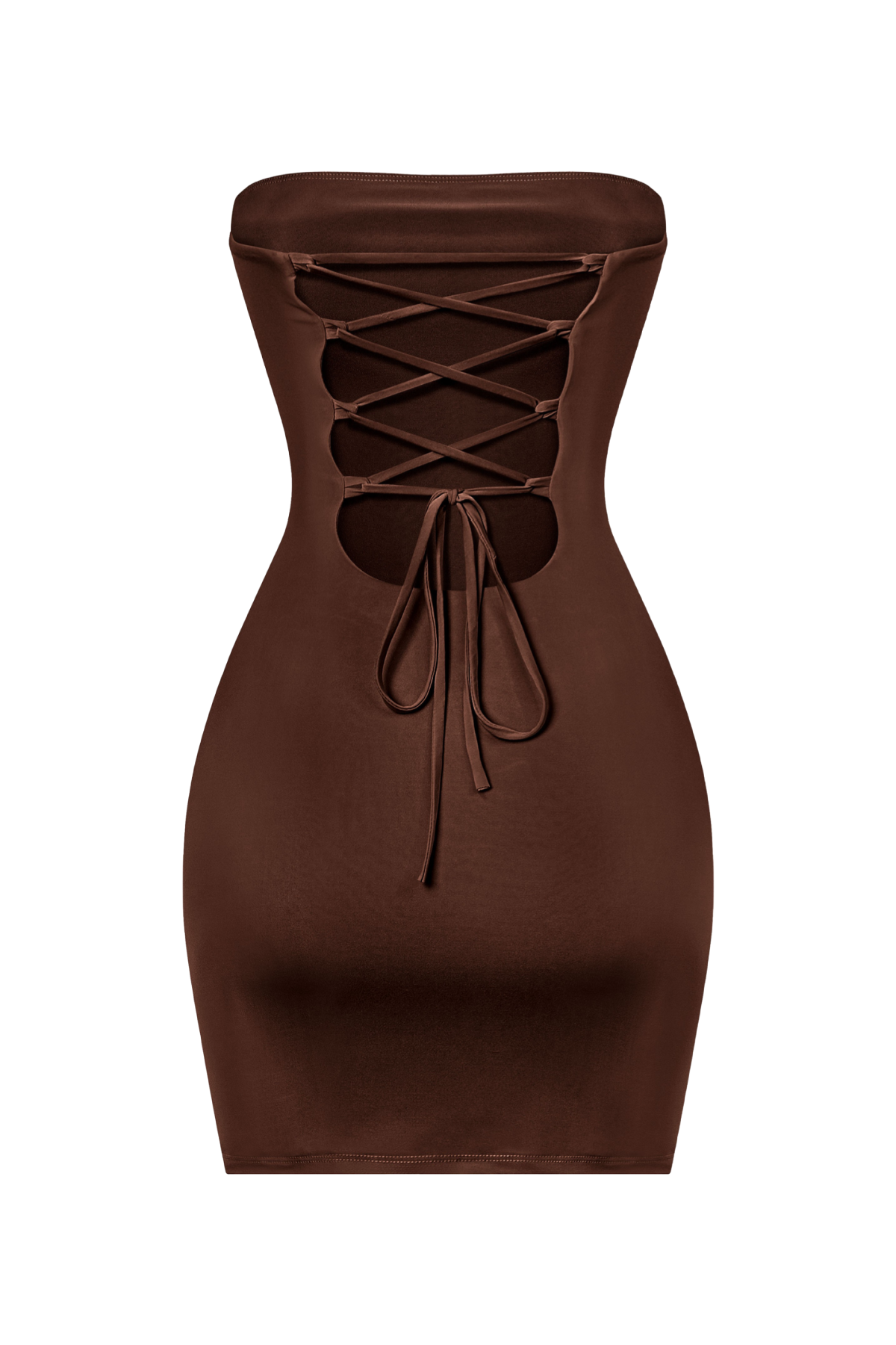Abba Mini Tube Dress (Brown)