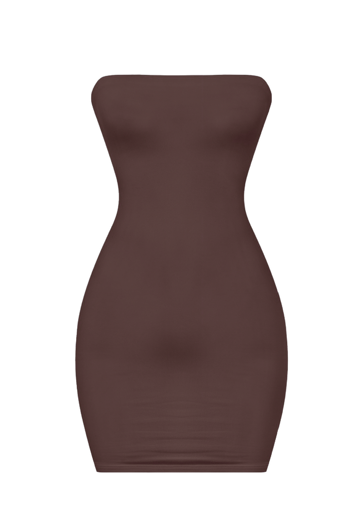 Jen Tube Dress (Brown)