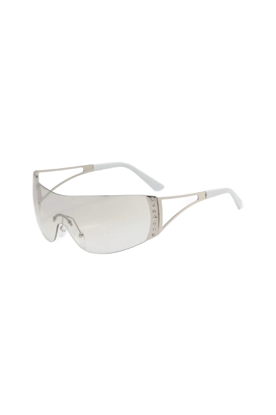 Nessa Sunnies (White/Silver)