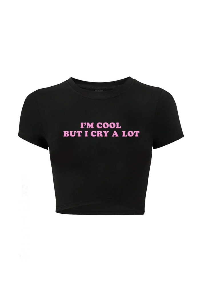 Im Cool But I Cry Top (Black)