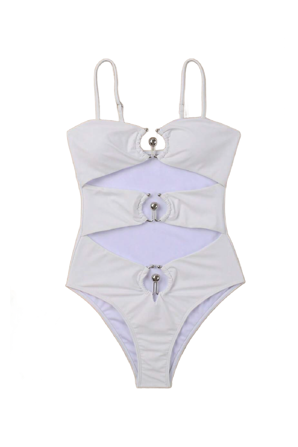 Cory 1 Piece Bikini (White)