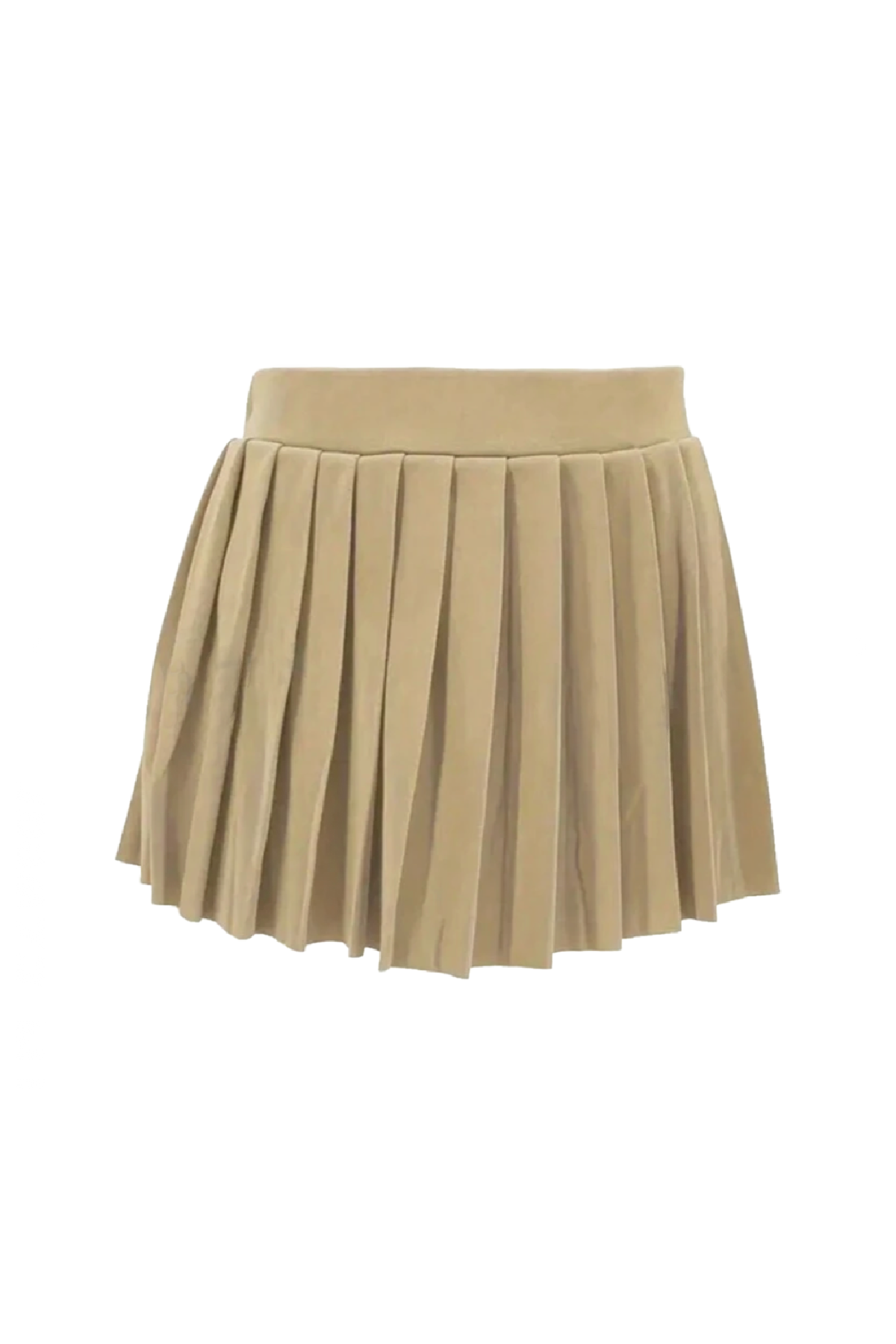 Beverly Pleated Skirt (Khaki Brown)