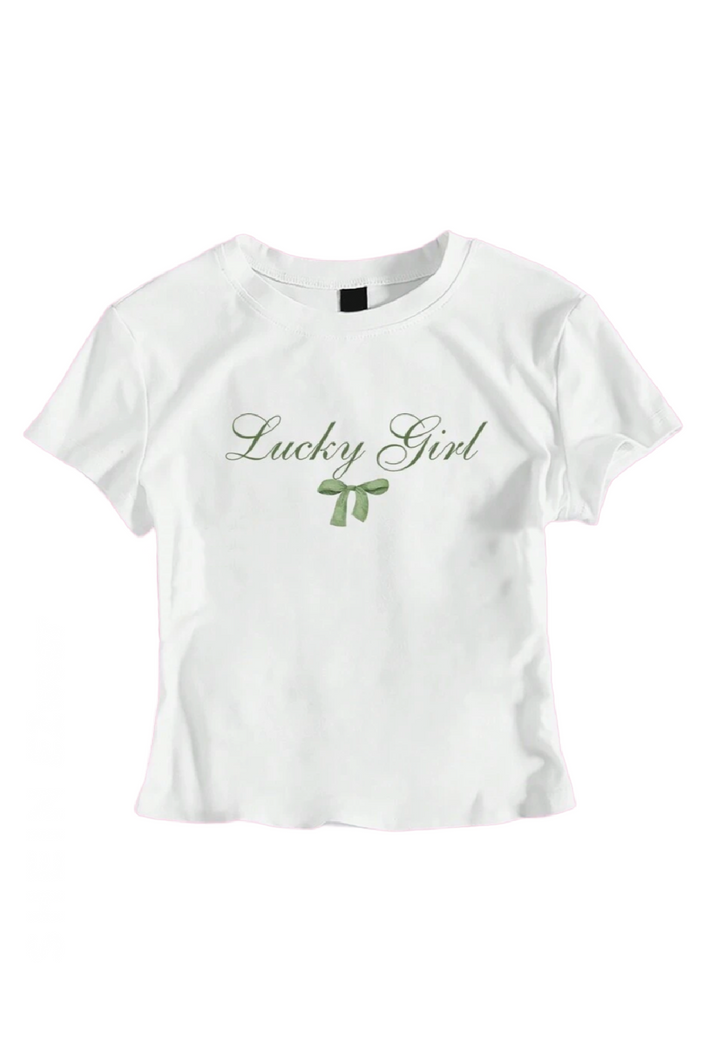 Lucky Girl Top (White)