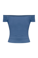 Load image into Gallery viewer, Cara Off Shoulder Top (Navy Blue)