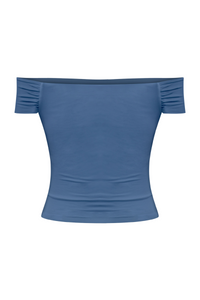 Cara Off Shoulder Top (Navy Blue)