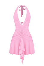 Load image into Gallery viewer, Myra Halter Mini Dress (Pink)