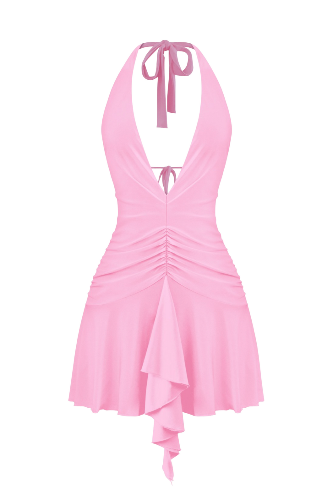 Myra Halter Mini Dress (Pink)