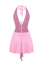 Load image into Gallery viewer, Myra Halter Mini Dress (Pink)