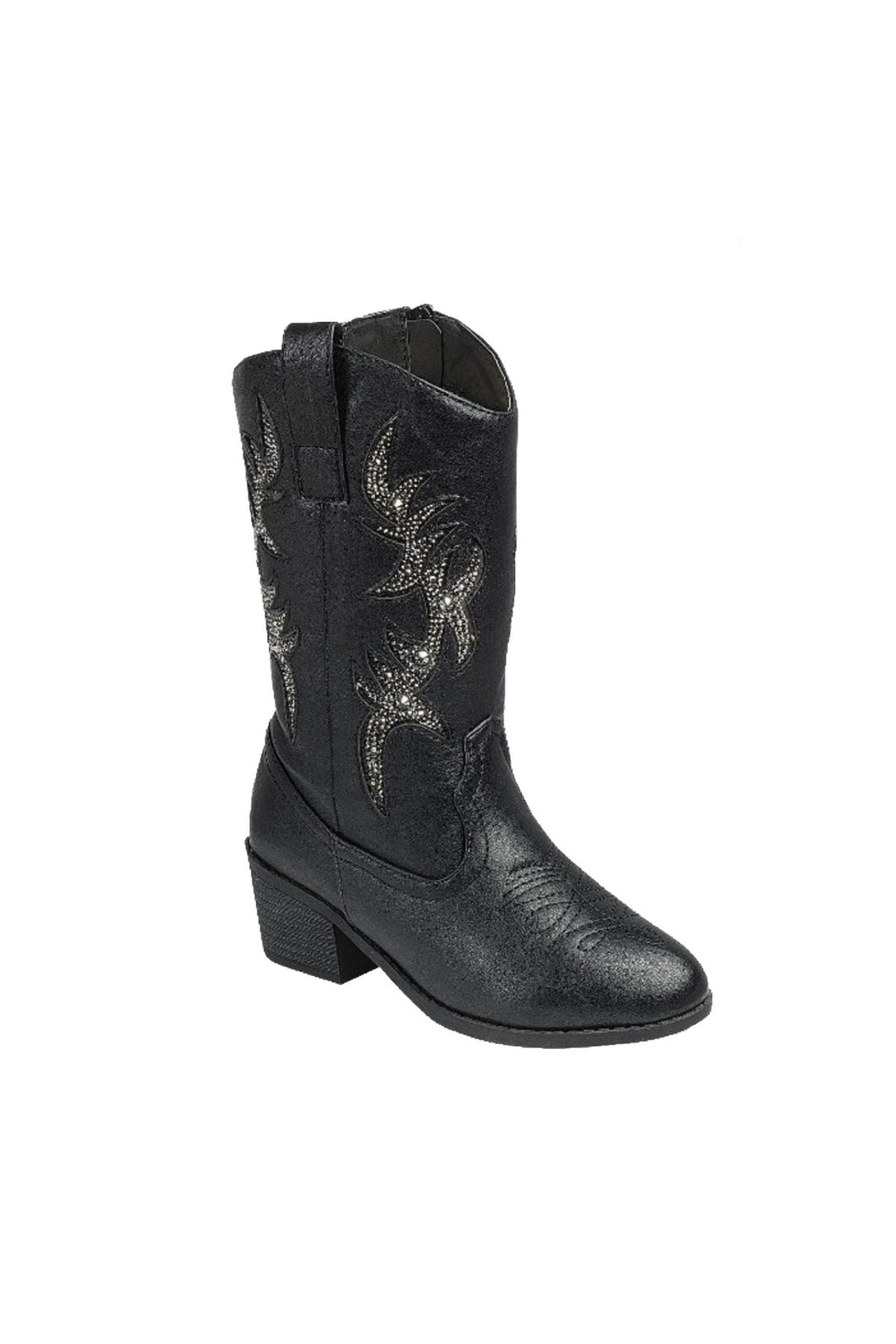 Western Rhinestone Boots (Black)