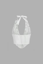 Load image into Gallery viewer, Averi Halter Top (White)