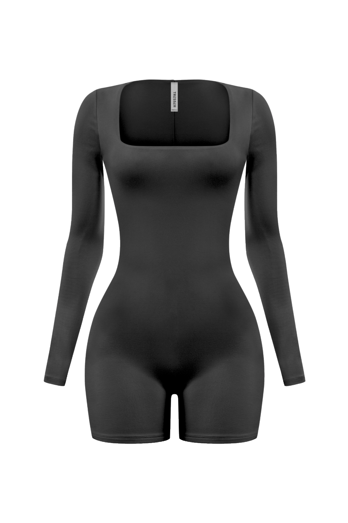 Krissy Long Sleeve Romper (Black)