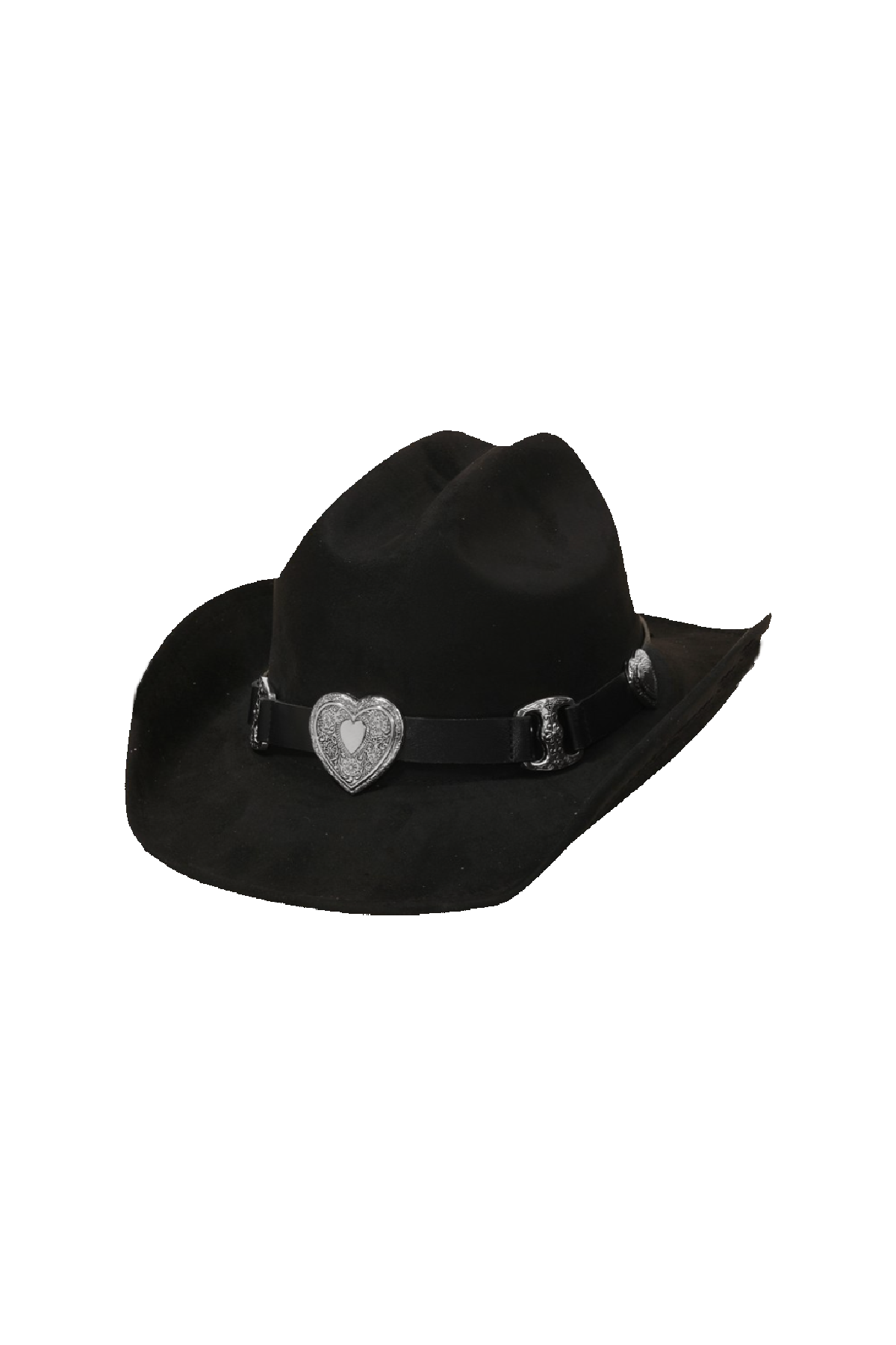 Valeria Cowgirl Hat (Black/Silver)