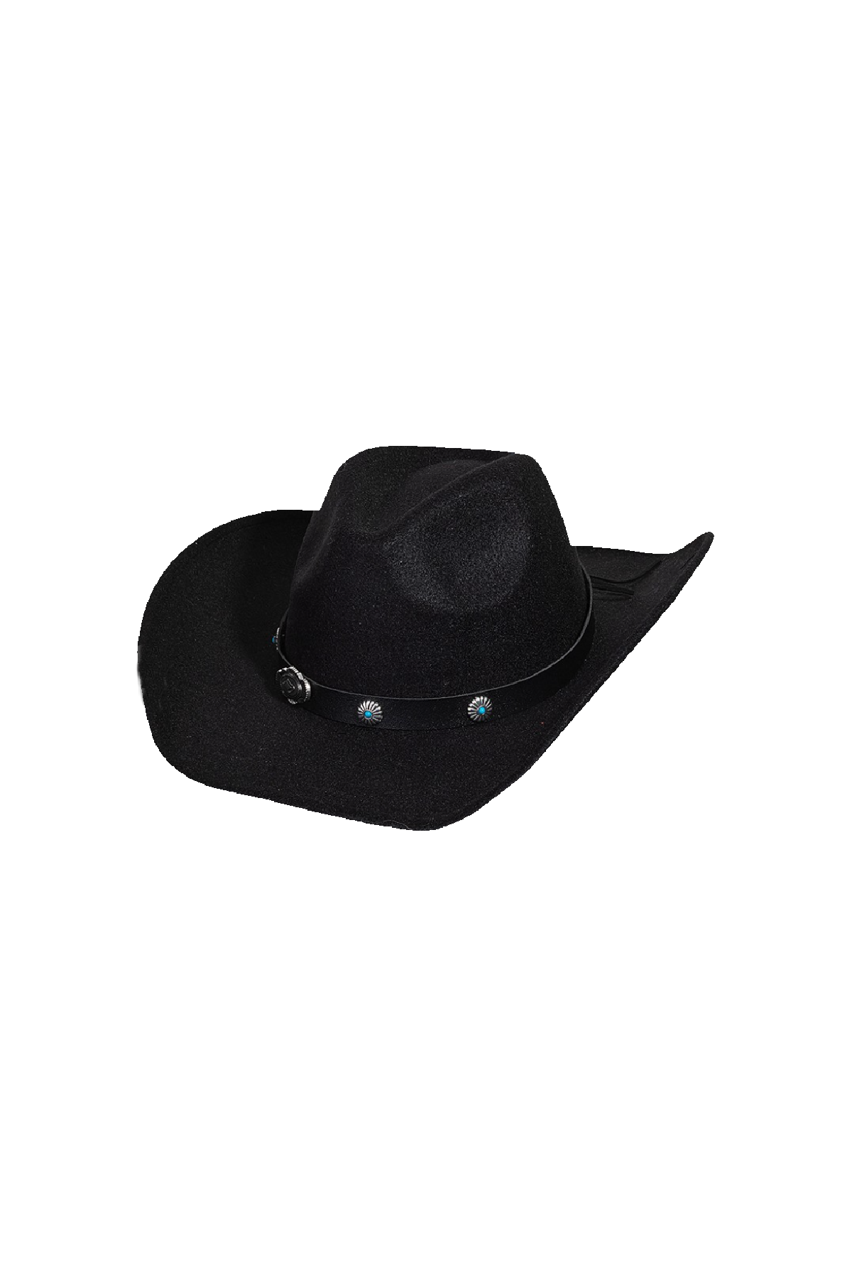 Maria Cowgirl Hat (Black/Turquoise)