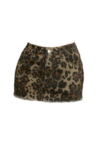 Load image into Gallery viewer, Marvin Mini Skirt (Leopard Multi)