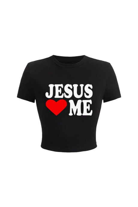 Jesus Loves Me Top (Black)